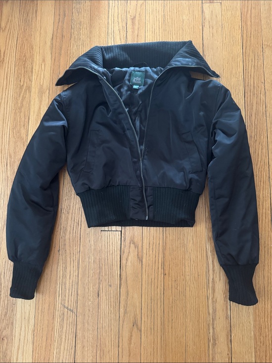 wild fable Jackets & Blazers - wild fable Black Cropped Bomber Jacket